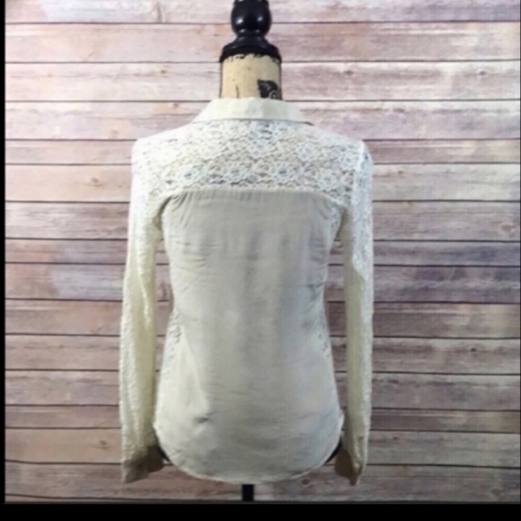 🥳HP🥳 Anthropologie Aryn K Button Down Blouse S - Picture 6 of 6